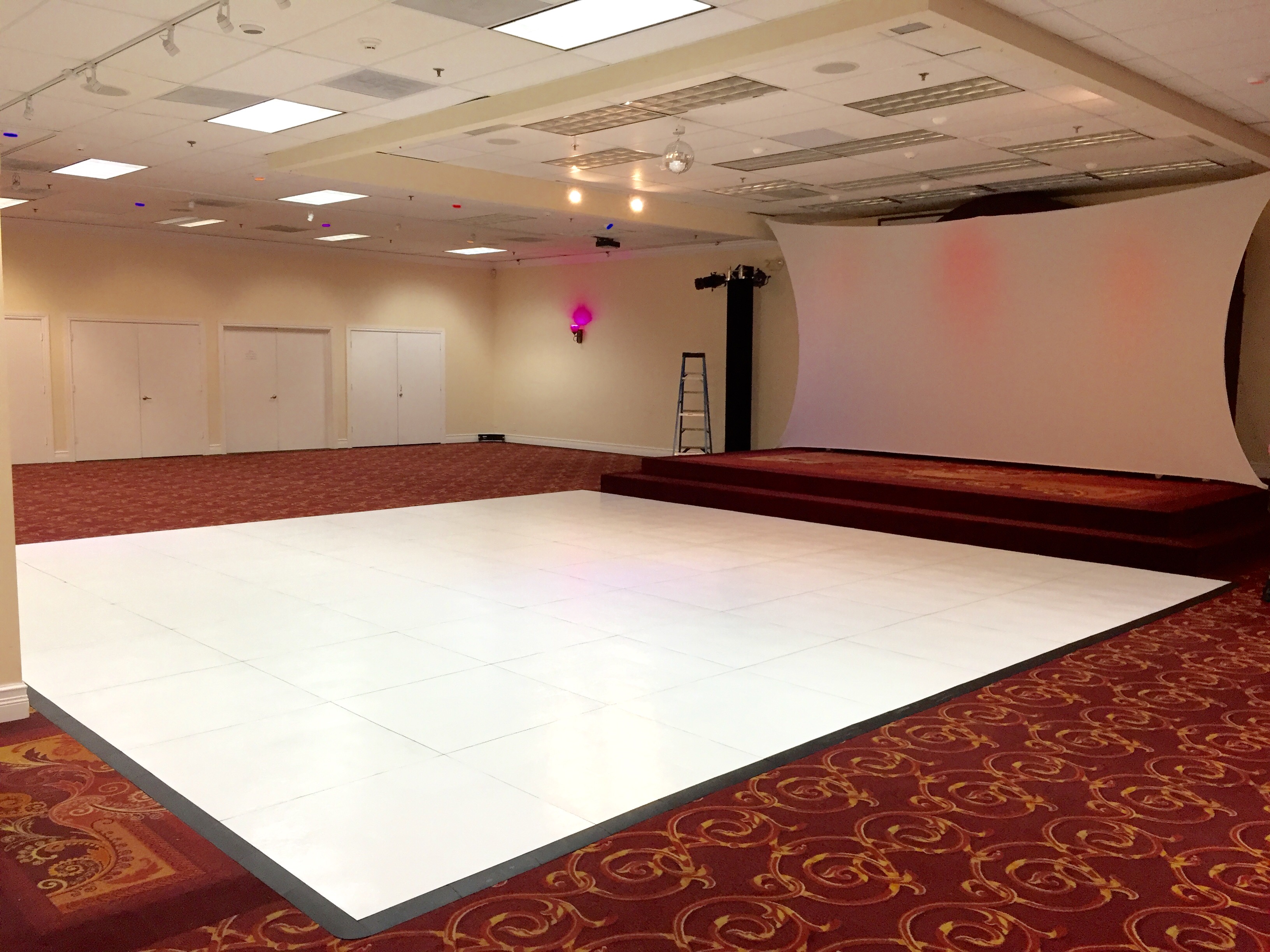 White Dance Floor Rental