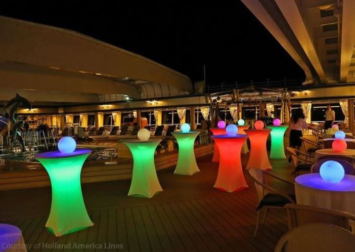 LED lights for under cocktail tables