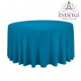 Aqua Blue Round Tablecloth 120 in