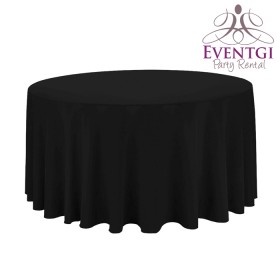 Black Round Tablecloth Rentals