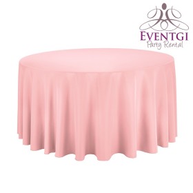 Pink Round Tablecloth Rentals