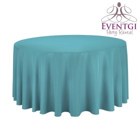 Turquoise Round Tablecloth Rentals
