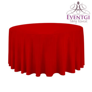 Red Round Tablecloth Rentals rental in Miami and Broward