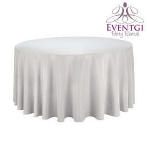 Silver Round Tablecloth Rentals rental in Miami and Broward