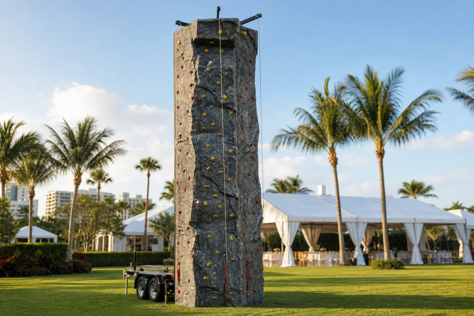 Rock wall rental in Miami and Broward